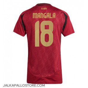 Belgia Orel Mangala #18 Kotipaita Naisten EM-Kisat 2024 Lyhythihainen